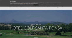 Desktop Screenshot of hotelgolfsantaponsa.com