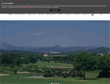 Tablet Screenshot of hotelgolfsantaponsa.com